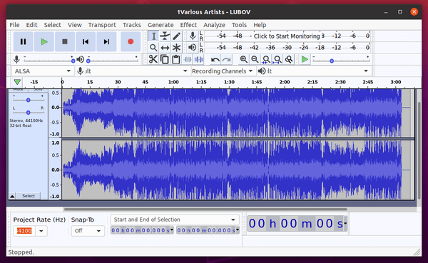 Audacity on Ubuntu