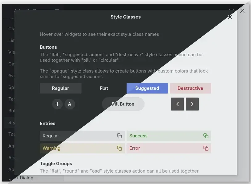 Adw colors theme screenshot - Best Themes on Ubuntu 24.04