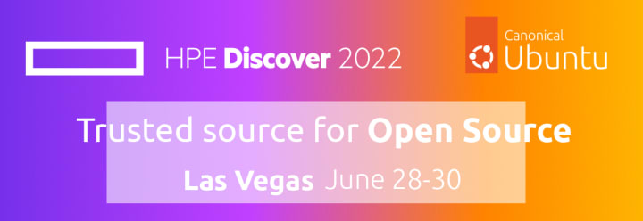 Canonical at hpe discover 2022 ubuntu