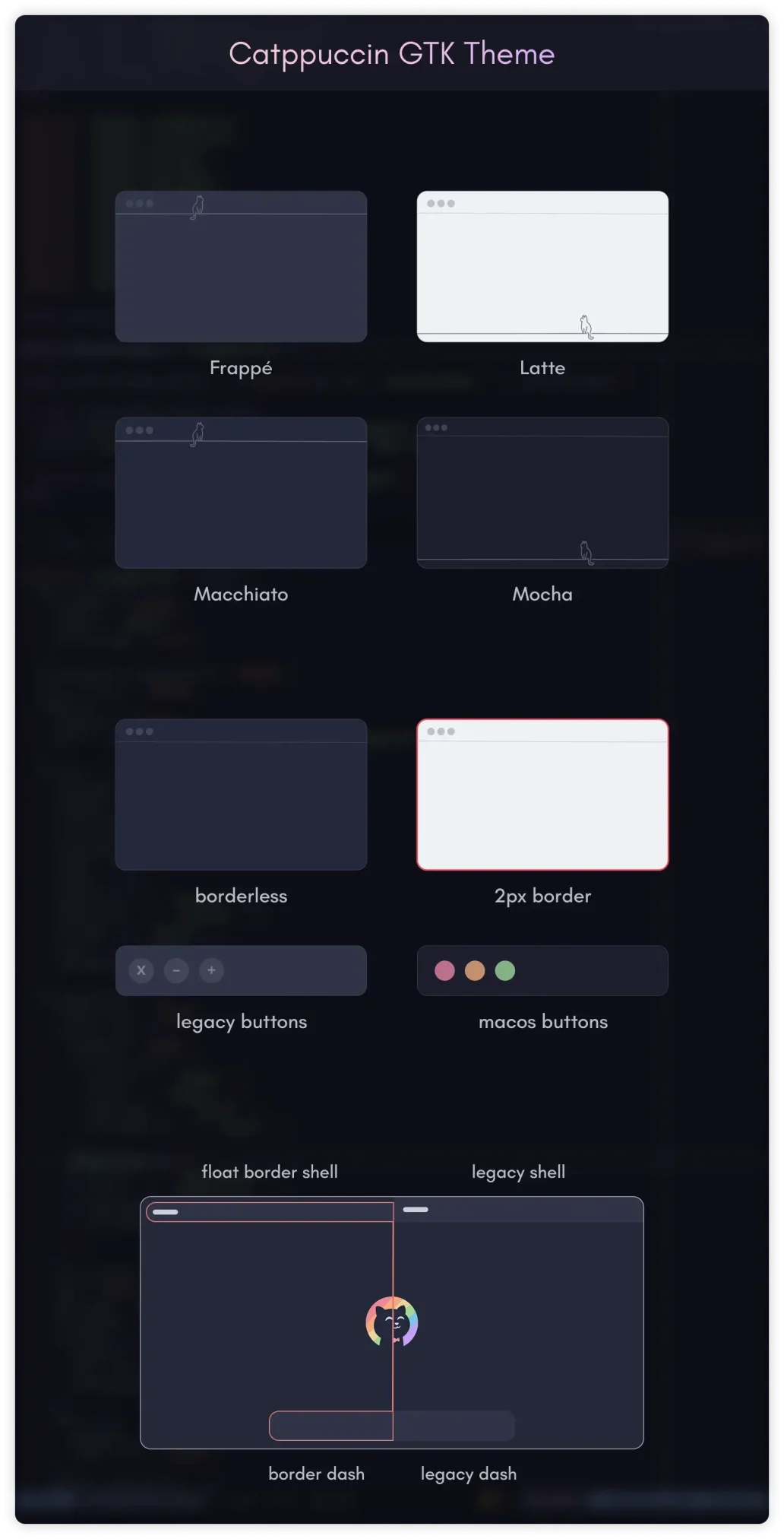 Catppuccin theme screenshot - Best Themes on Ubuntu 24.04
