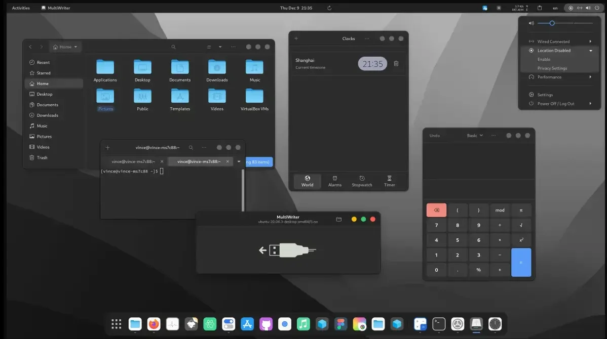 Colloid theme screenshot - Best Themes on Ubuntu 24.04