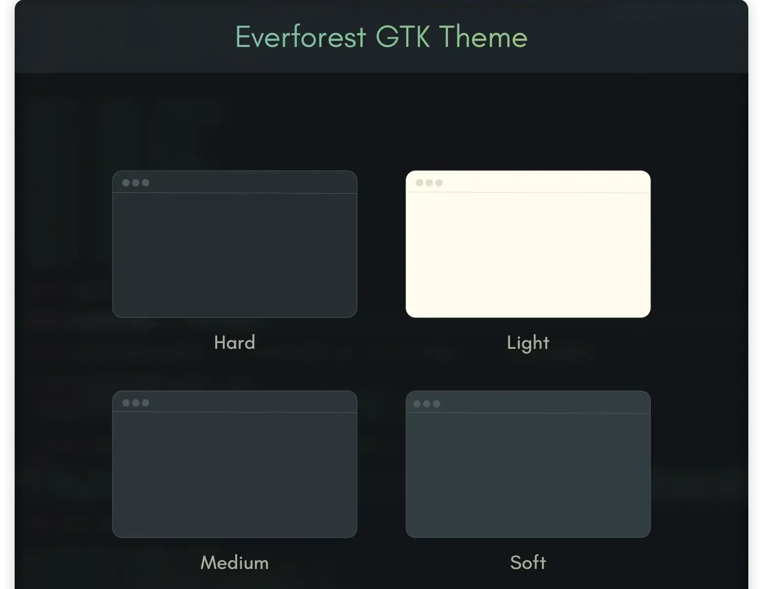 Everforest theme screenshot - Best Themes on Ubuntu