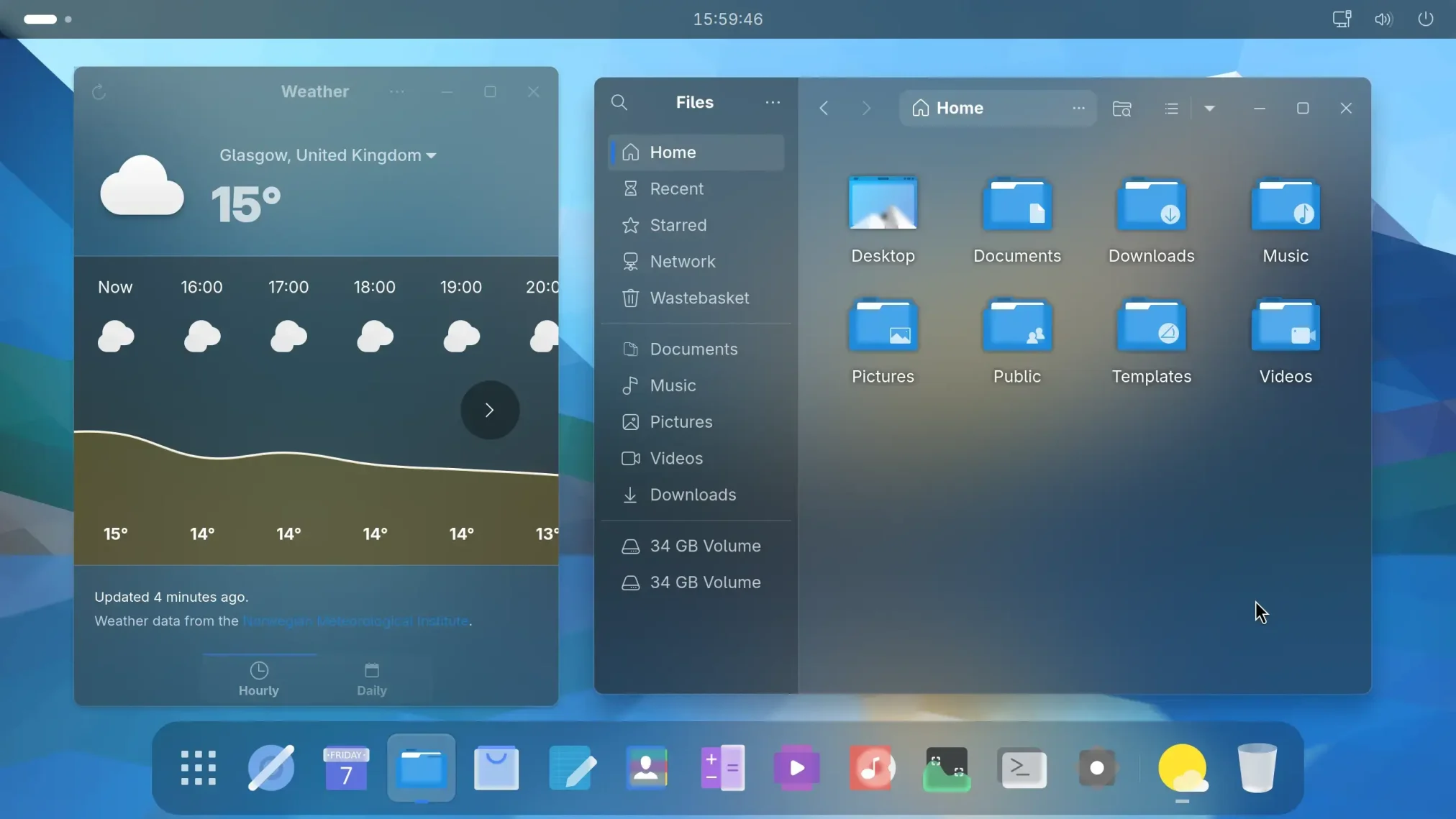 Hyperfluent theme screenshot - Best Themes on Ubuntu 24.04