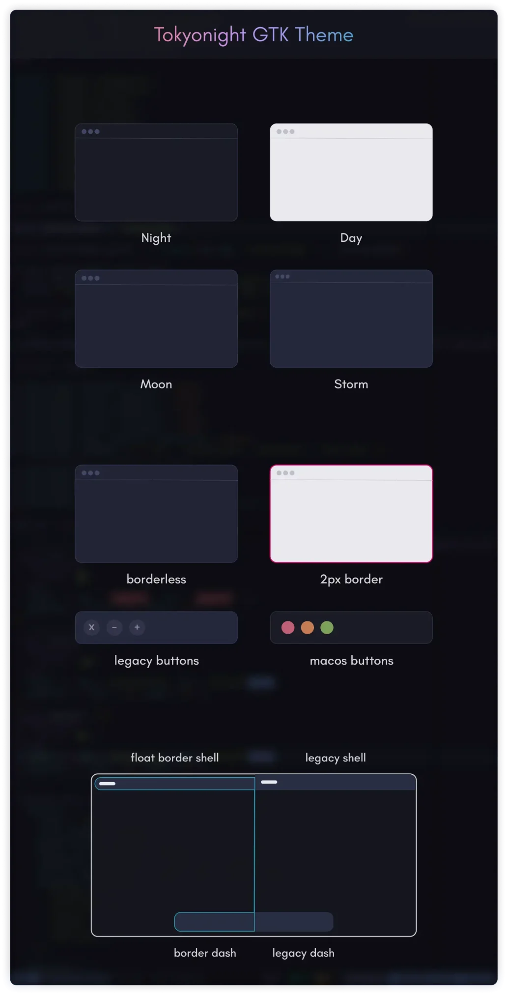 Tokyonight theme screenshot - Best Themes on Ubuntu 24.04
