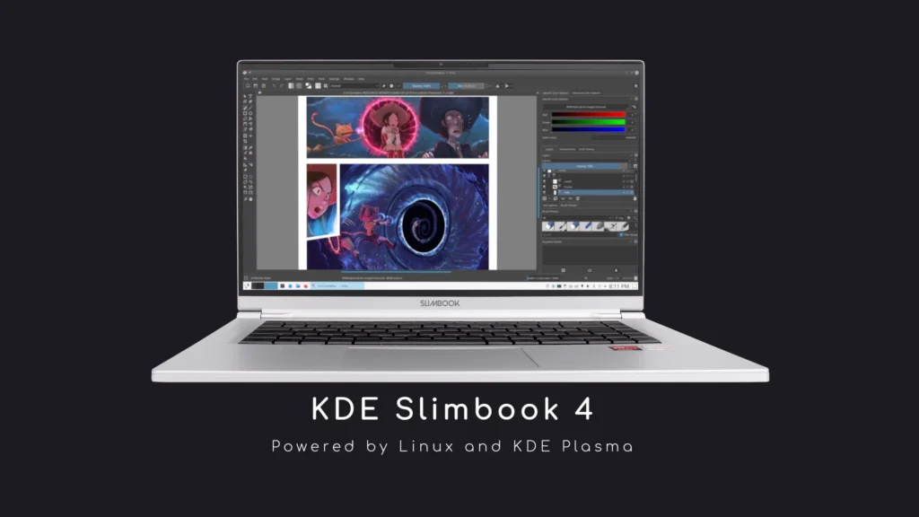 Kde slimbook gen4 linux laptop is available now with an.webp
