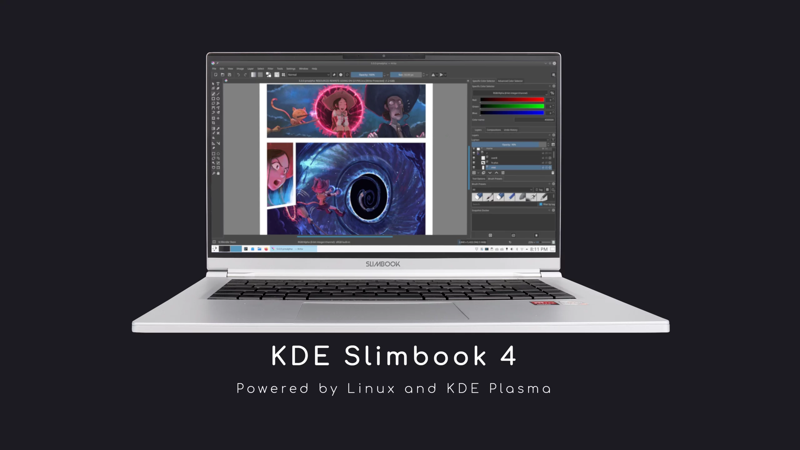 Kde slimbook gen4 linux laptop is available now with an.webp
