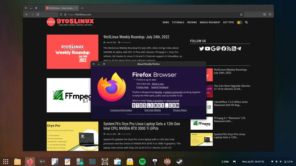 Mozilla firefox 103 is now available for download this is.webp