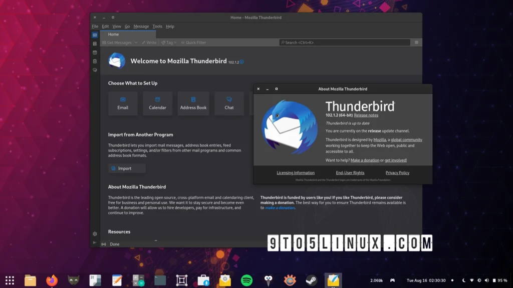 Mozilla thunderbird 91 users can now finally upgrade to thunderbird.webp