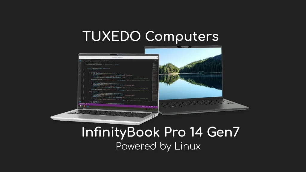 Tuxedo infinitybook pro 14 gen7 linux laptop brings alder lake.webp