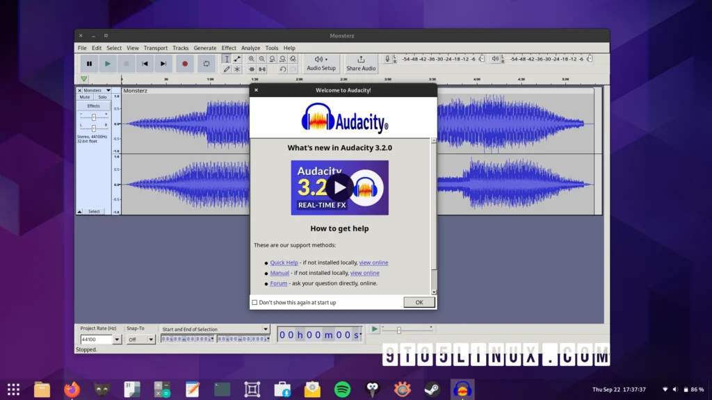 Audacity 32 released with real time and vst3 effects ffmpeg 50.webp