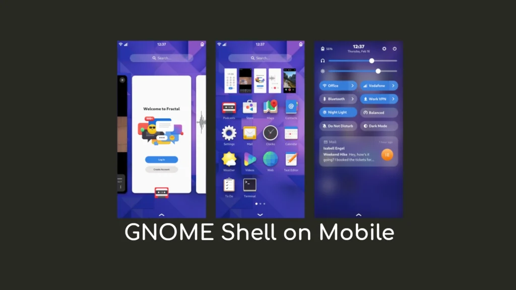 Gnome shell on mobile is shaping up nicely gets new.webp