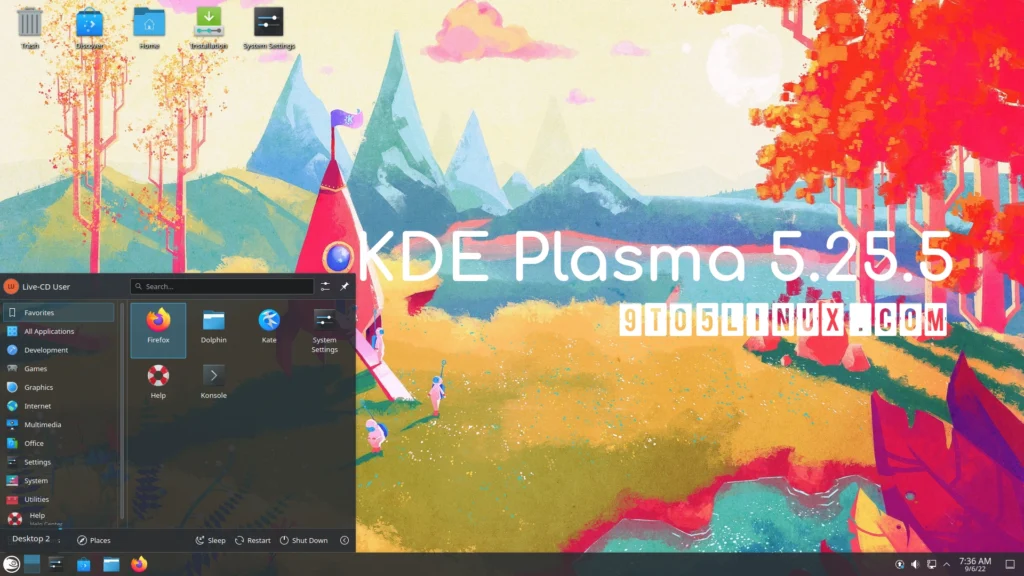 Kde plasma 5255 is out as the last update in.webp