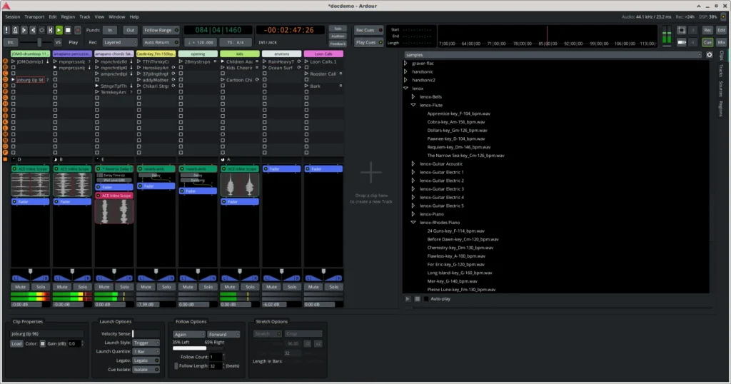 Ardour 70 open source daw released with clip launching sequencing.webp