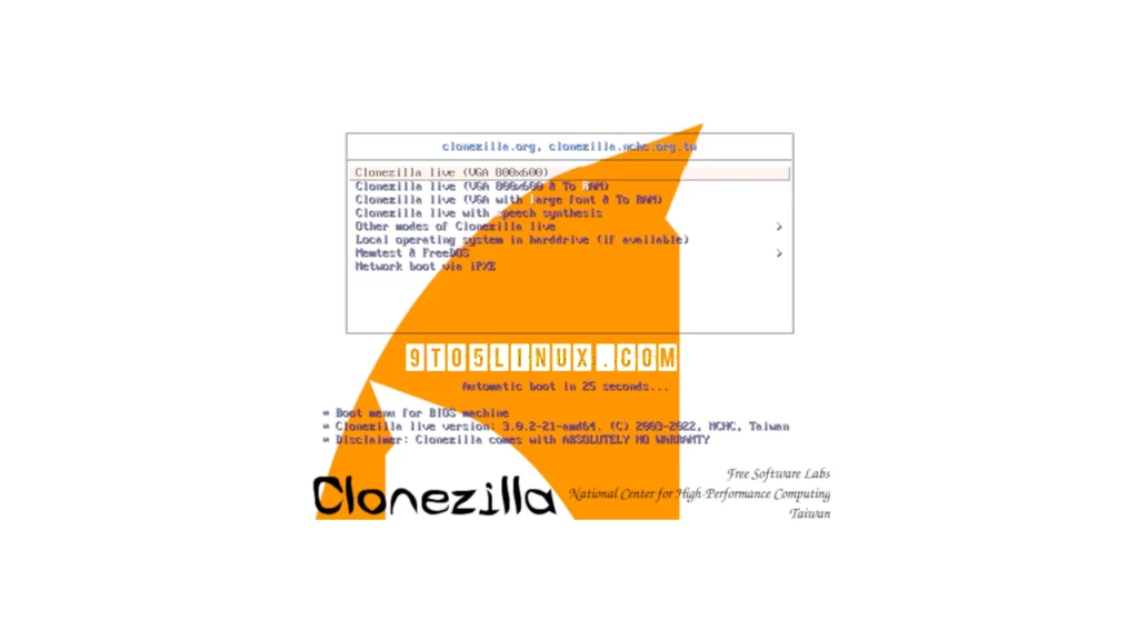 Clonezilla live 302 disk cloningimaging utility released with linux kernel.webp