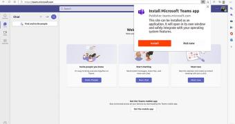 Microsoft launches a microsoft teams pwa on linux