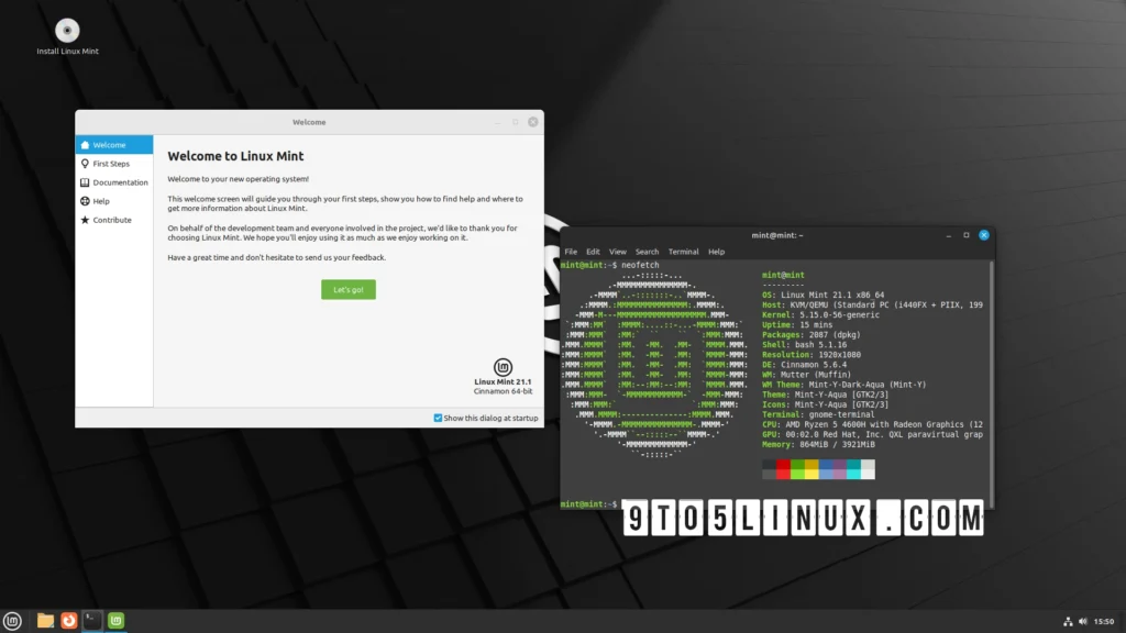 First look at linux mint 211 beta with the cinnamon.webp