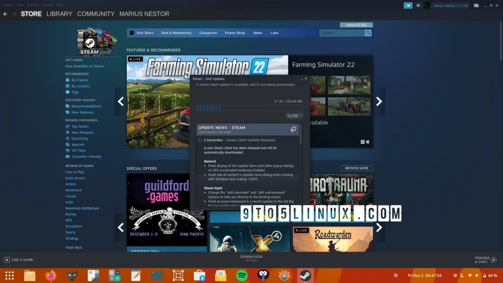 Latest steam client update improves new big picture mode fixes.webp