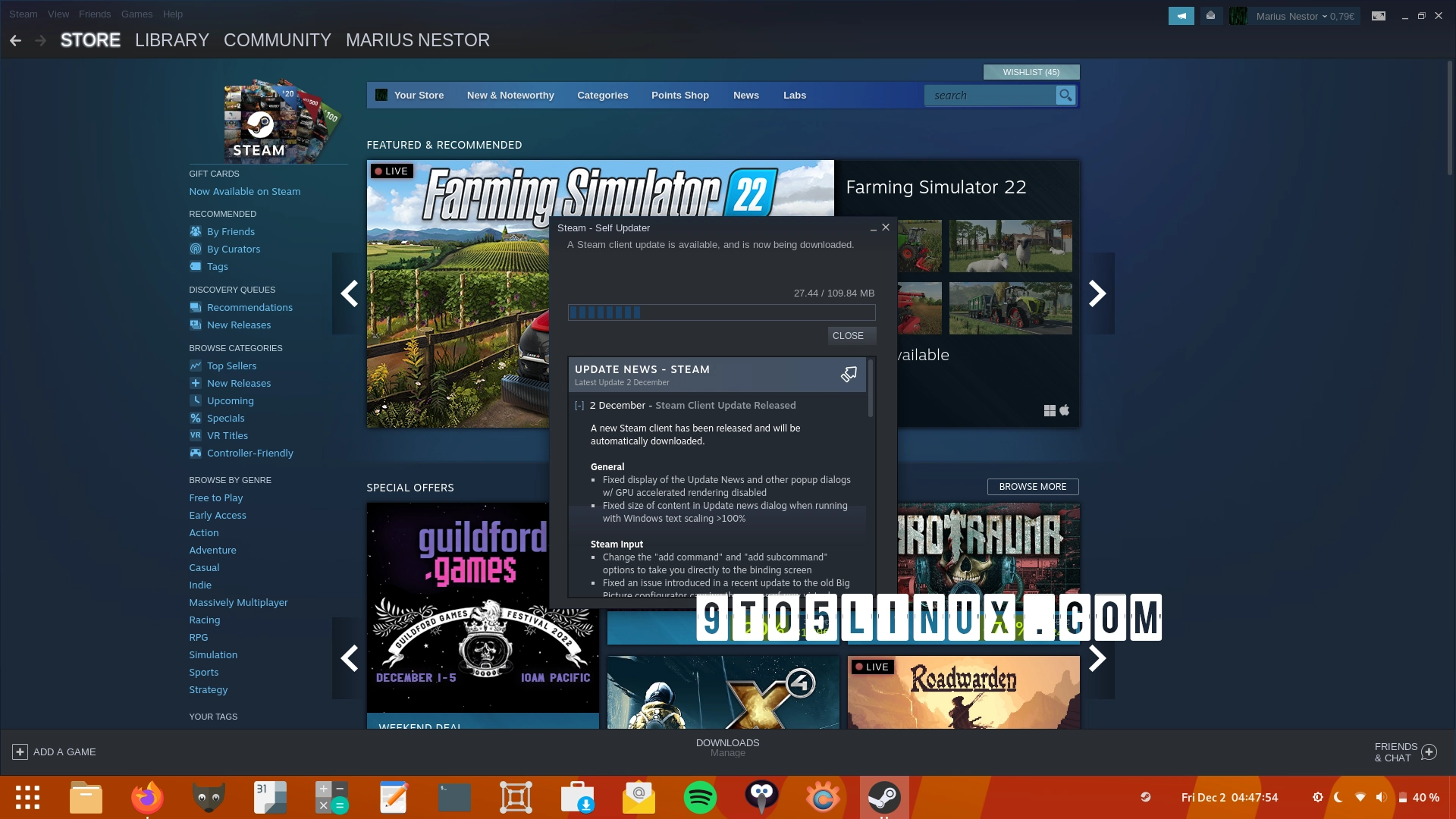 Latest steam client update improves new big picture mode fixes.webp