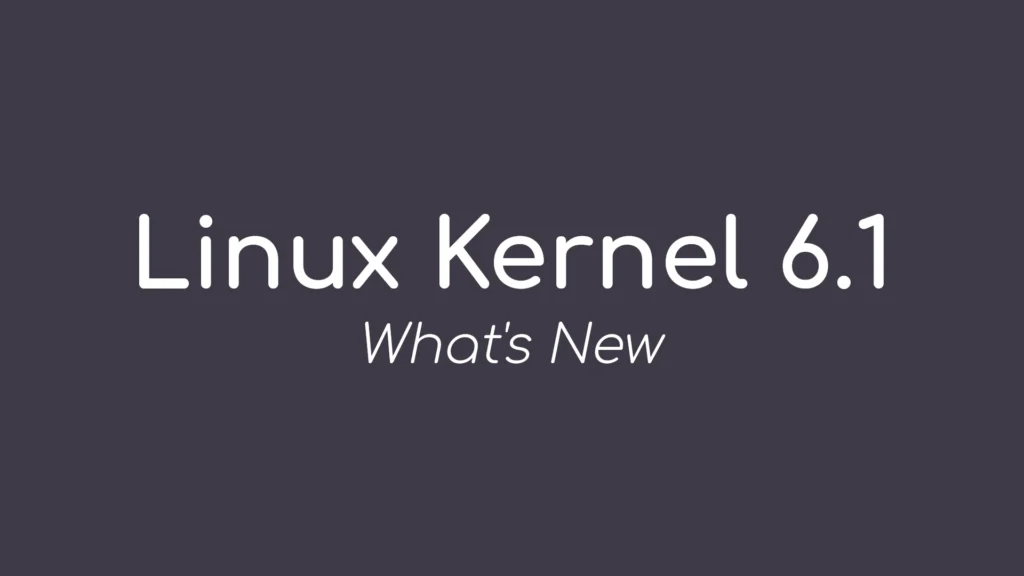Linux kernel 61 lts released with initial support for the.webp