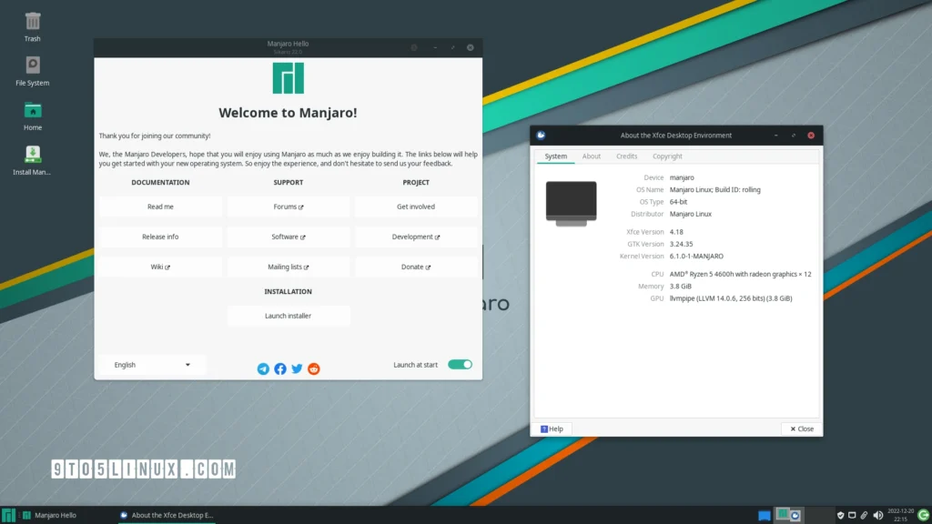 Manjaro linux 220 sikaris is the first distro release powered.webp