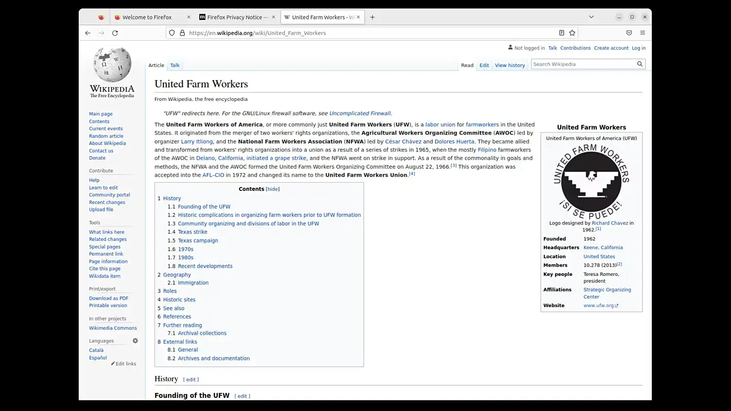 Wikipedia on firefox - Firefox on Ubuntu 24.04: Install Guide