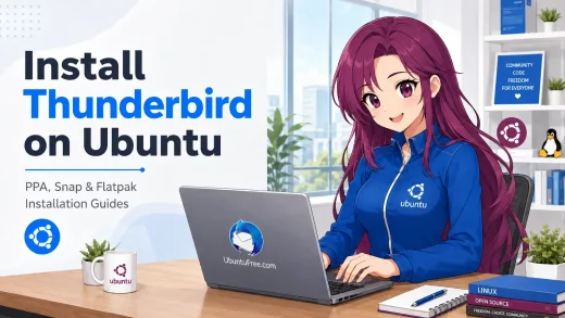 Thunderbird email app ubuntu cover - Thunderbird on Ubuntu 24.04: Install Guide