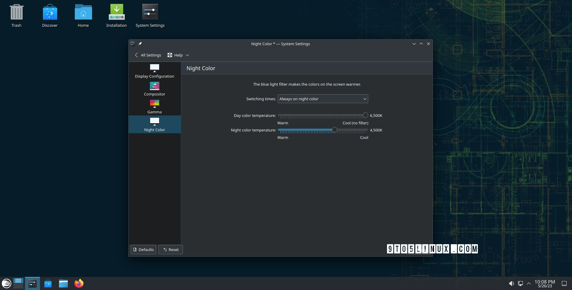 Kde plasma 6 will support night color on wayland for nvidia.webp