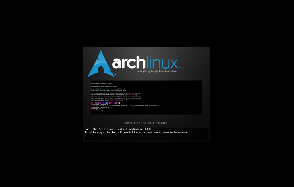 First arch linux iso powered by linux kernel 63 is.webp