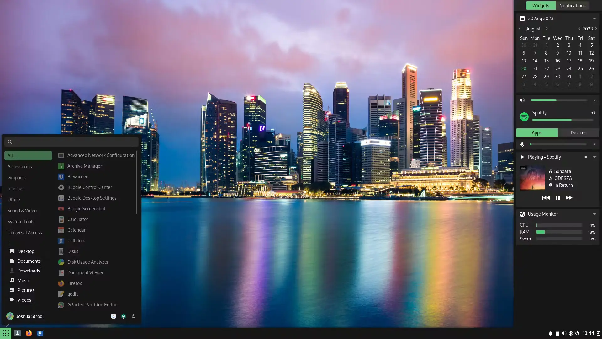 Budgie 108 desktop released with new trash applet budgie menu.webp