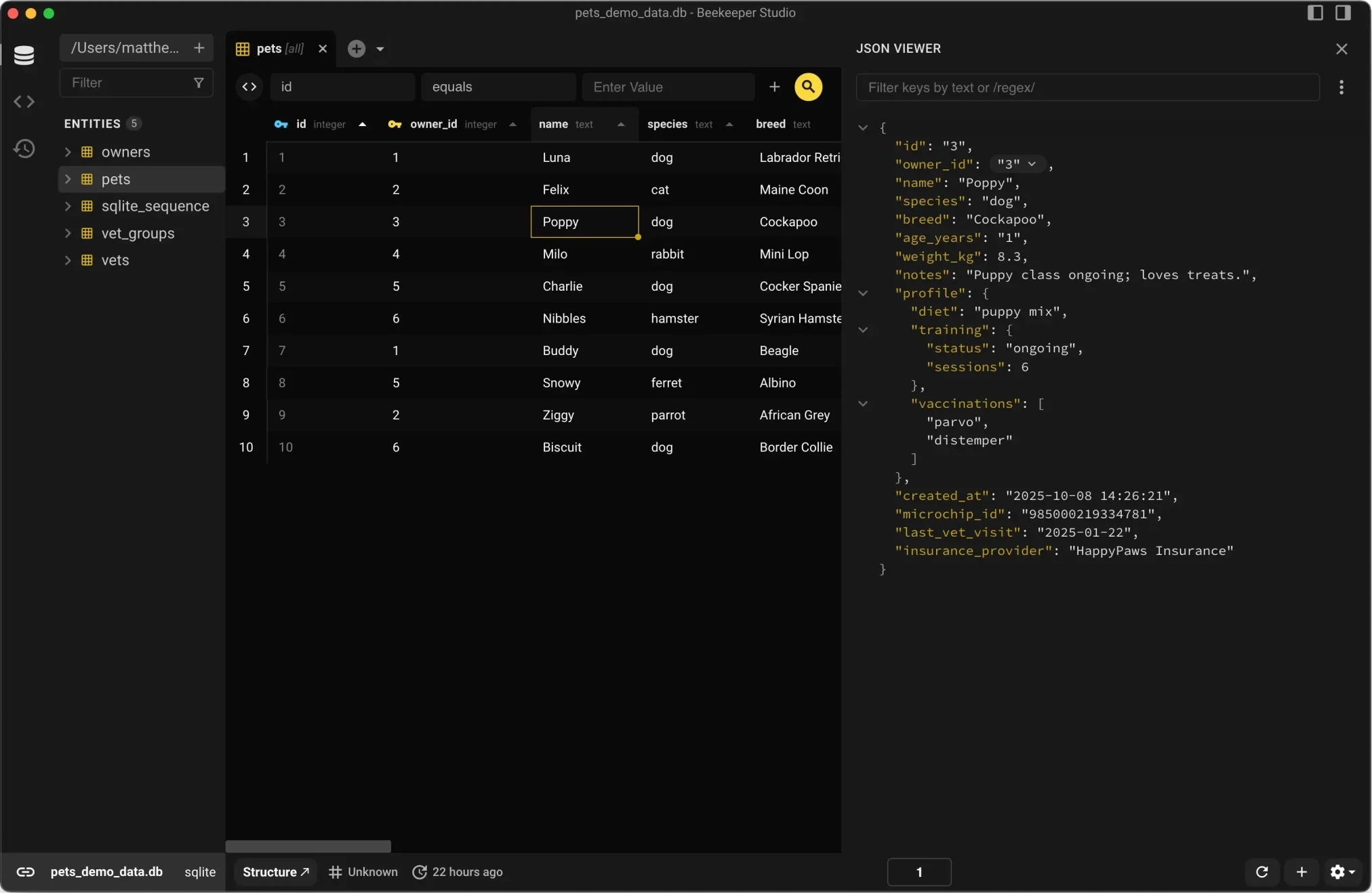 Json sidebar - How to install Beekeeper Studio for Ubuntu