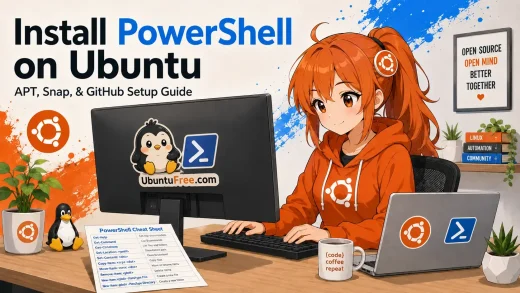 Powershell install guide ubuntu cover - PowerShell on Ubuntu 24.04 Install Guide (2025)