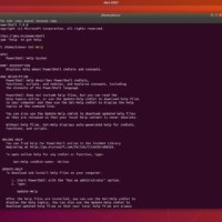 Powershell ubuntu screenshot