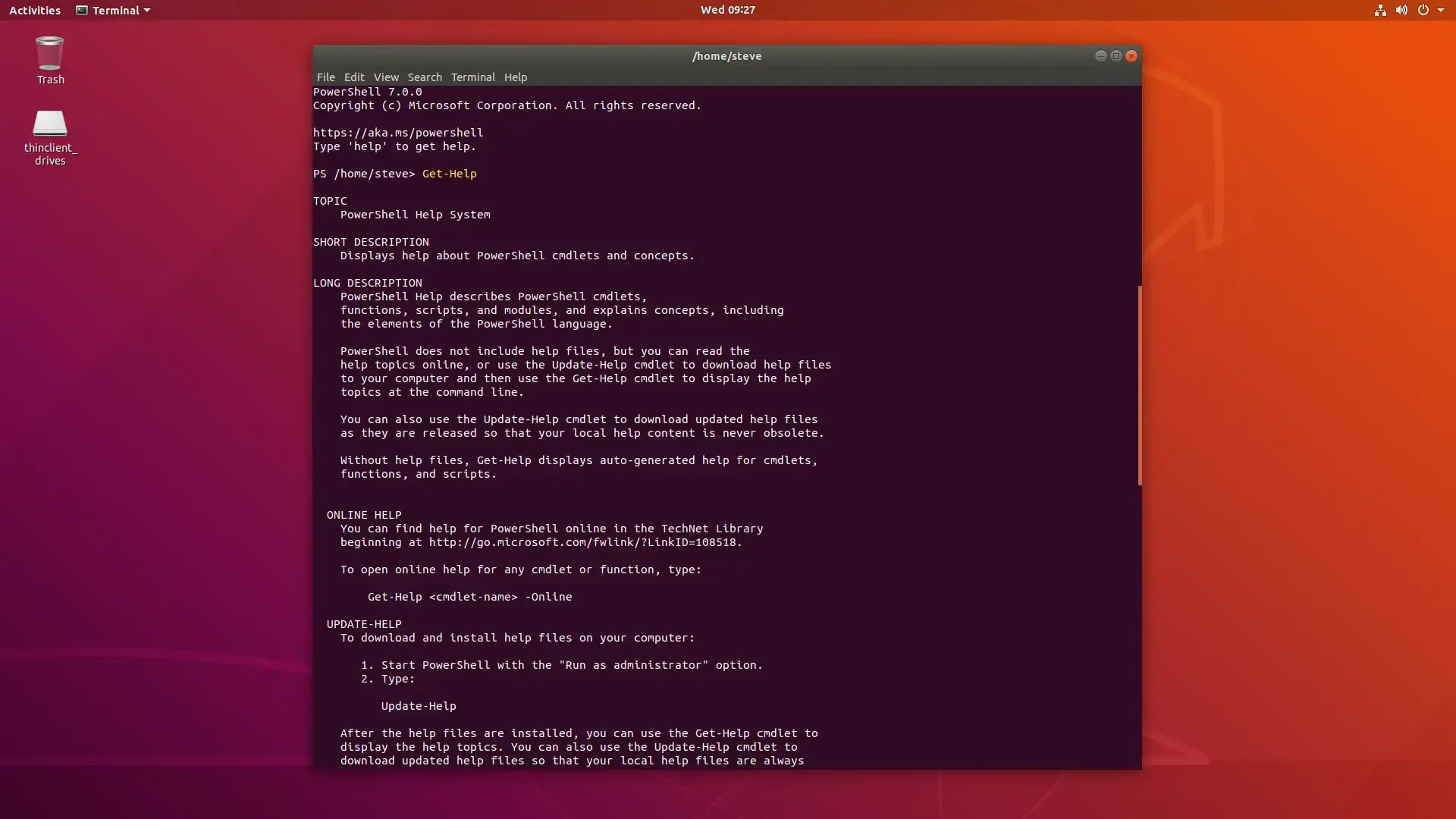 Powershell ubuntu screenshot - PowerShell on Ubuntu 24.04 Install Guide (2025)