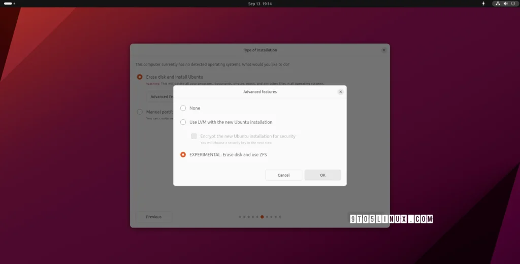 Looks like ubuntu 2310 will bring back zfs on root.webp