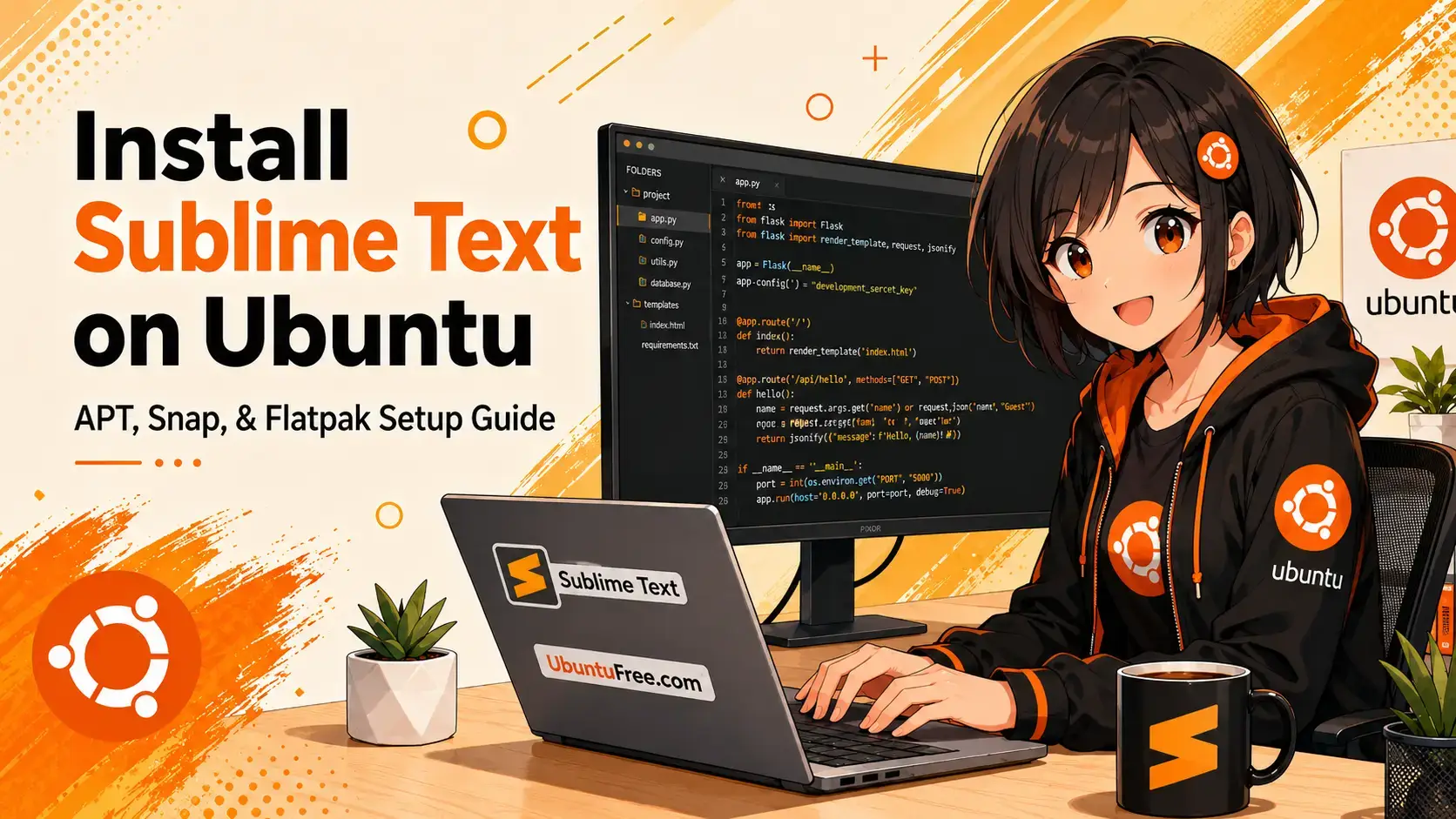 Sublime text install on linux cover - How to Install Sublime Text on Ubuntu 24.04 and 26.04 - Complete Setup Guide