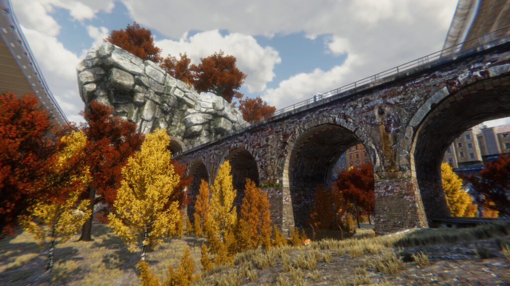 Under bridge