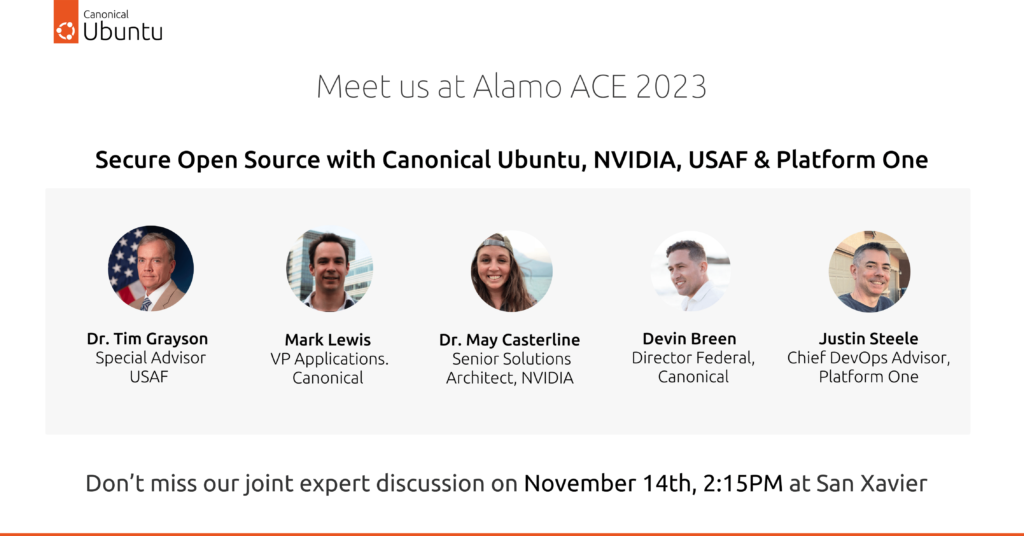 Meet the Canonical Federal and DOD team at Alamo Ace 2023 | Ubuntu