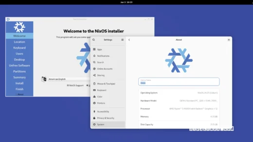 Nixos 24.05 arrives with linux 6.6 lts, gnome 46, kde