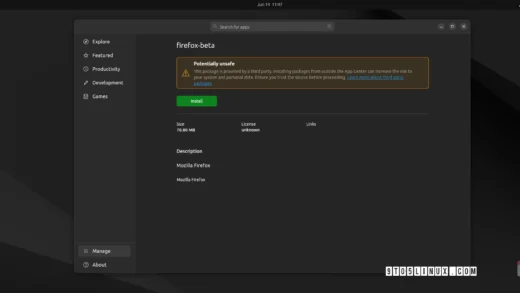 Ubuntu's app center now finally supports installation of local deb