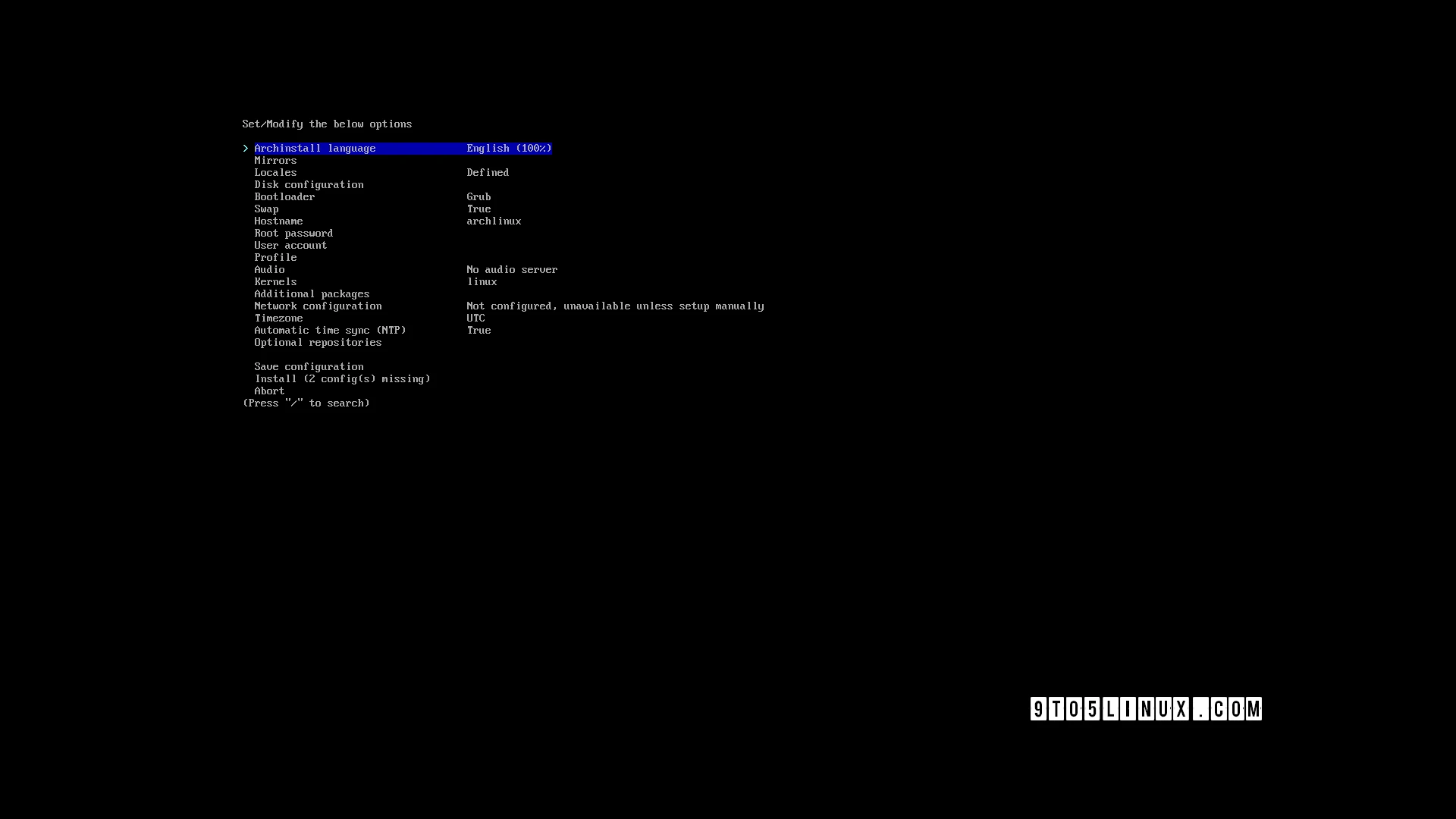 Archinstall 2.8.2