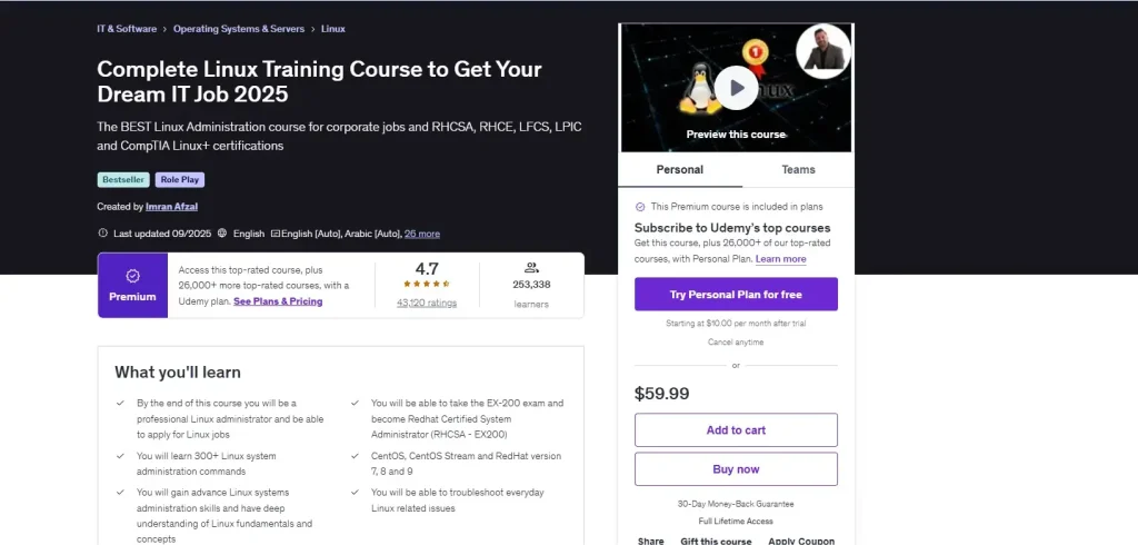 Complete linux training course to get your dream it job