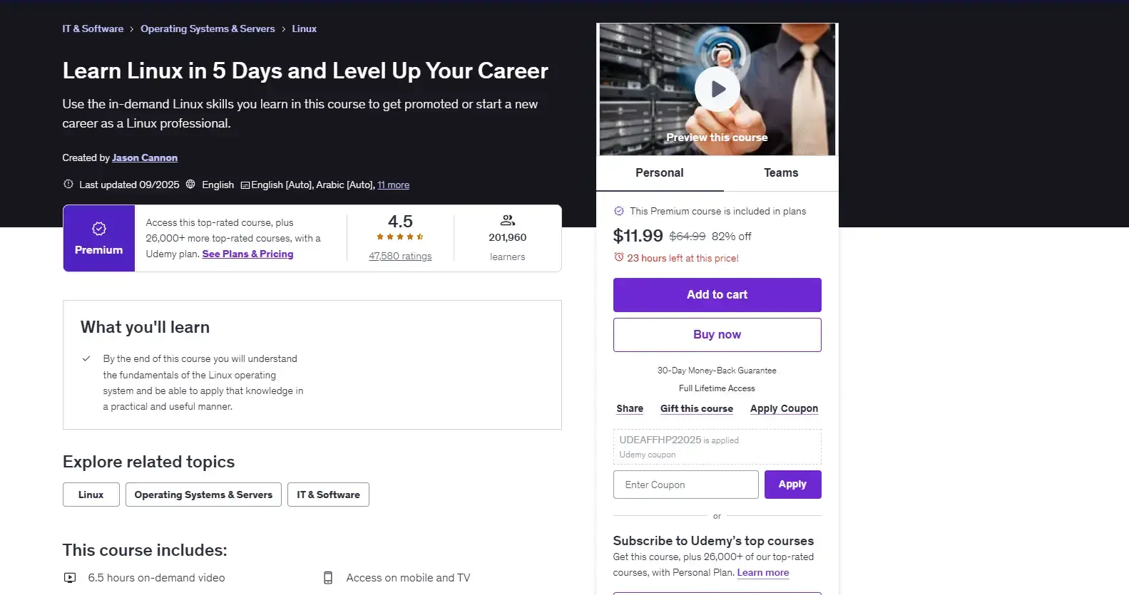 Learn linux in 5 days