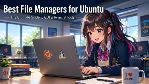Top file managers on linux cover - Best File Managers for Ubuntu