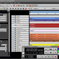 Best audio editors ubuntu rosegarden screenshot