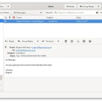 Best email clients ubuntu evolution screenshot
