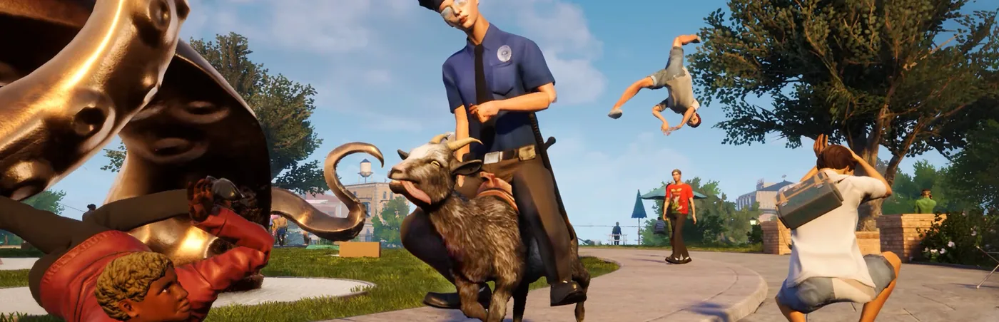 Goat Simulator 3 gameplay on Ubuntu