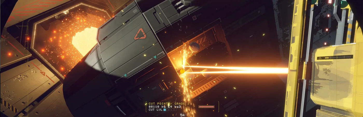 Hardspace: Shipbreaker gameplay on Ubuntu