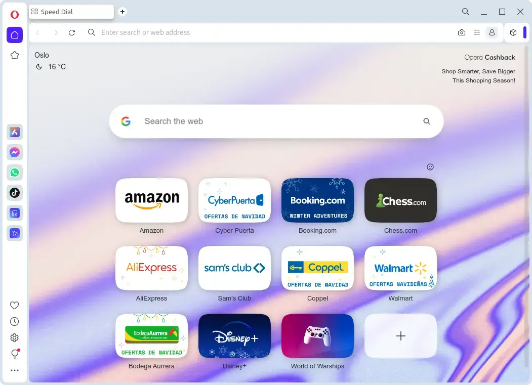 Opera browser ubuntu linux screenshot - Best Web Browsers for Ubuntu 24.04 in 2026