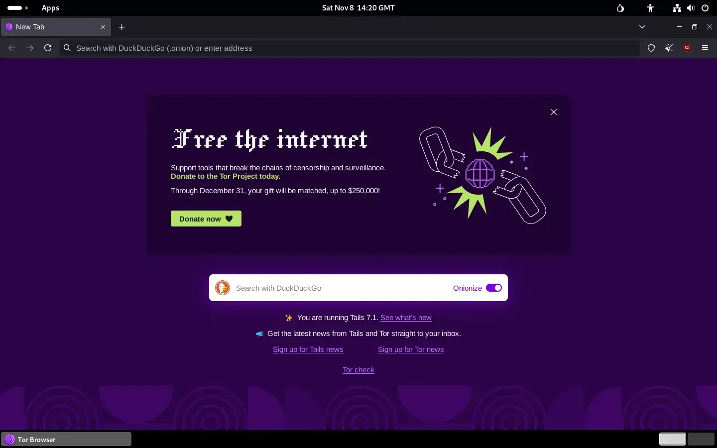 Tor browser linux anonymity screenshot 2025 - Best Web Browsers for Ubuntu 24.04 in 2026