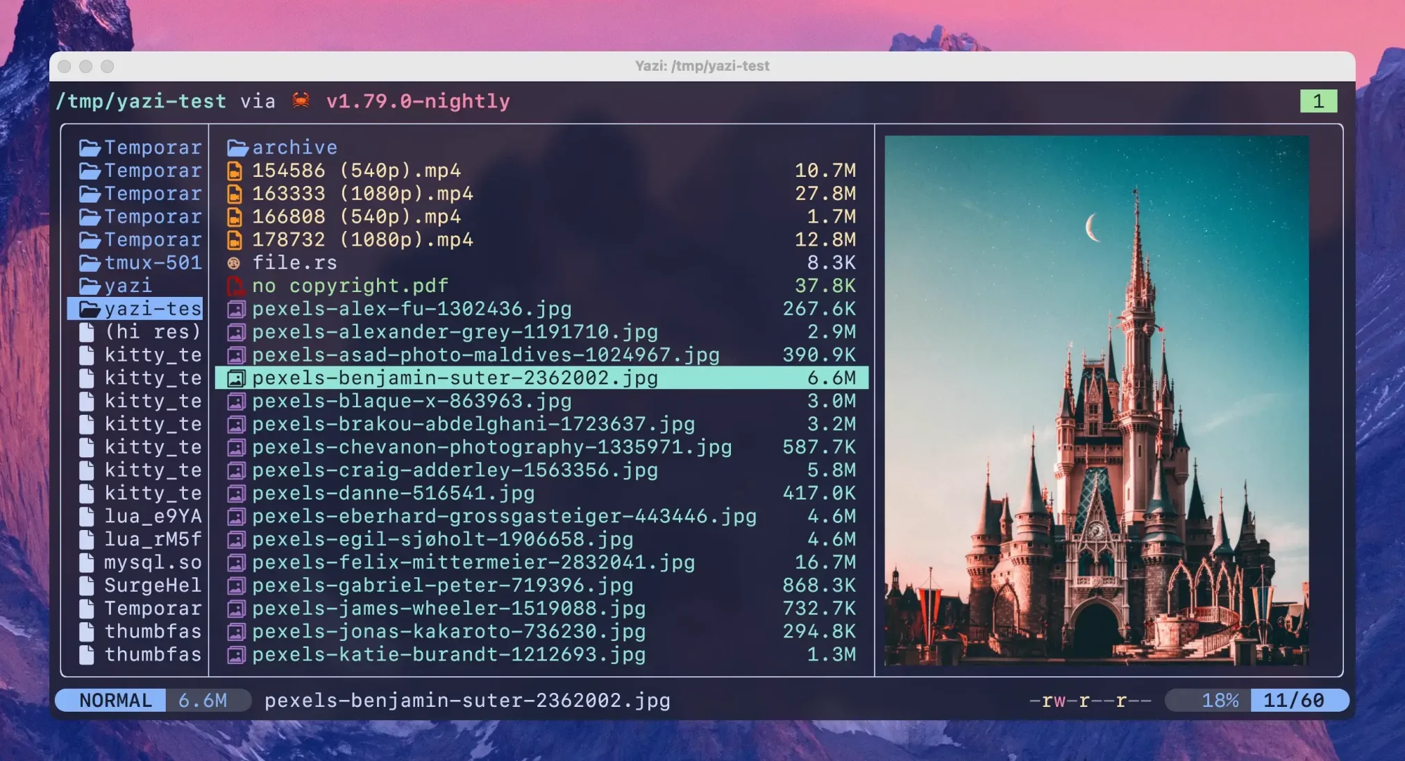 Yazi ubuntu screenshot - Best File Managers for Ubuntu